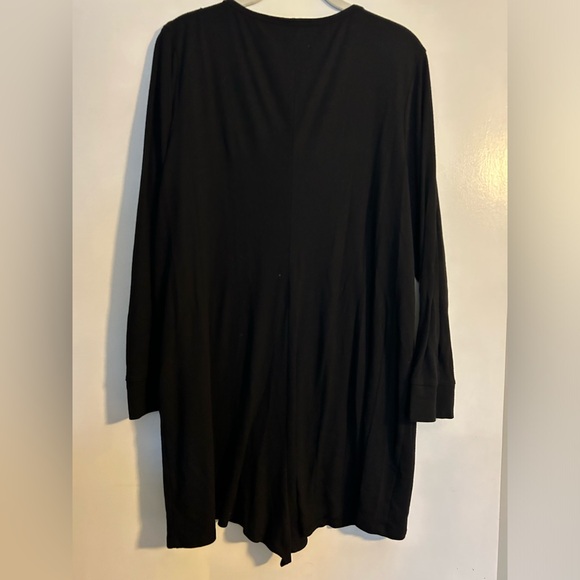 XL Old Navy Black Ribbed Pajama Romper - Picture 4 of 4